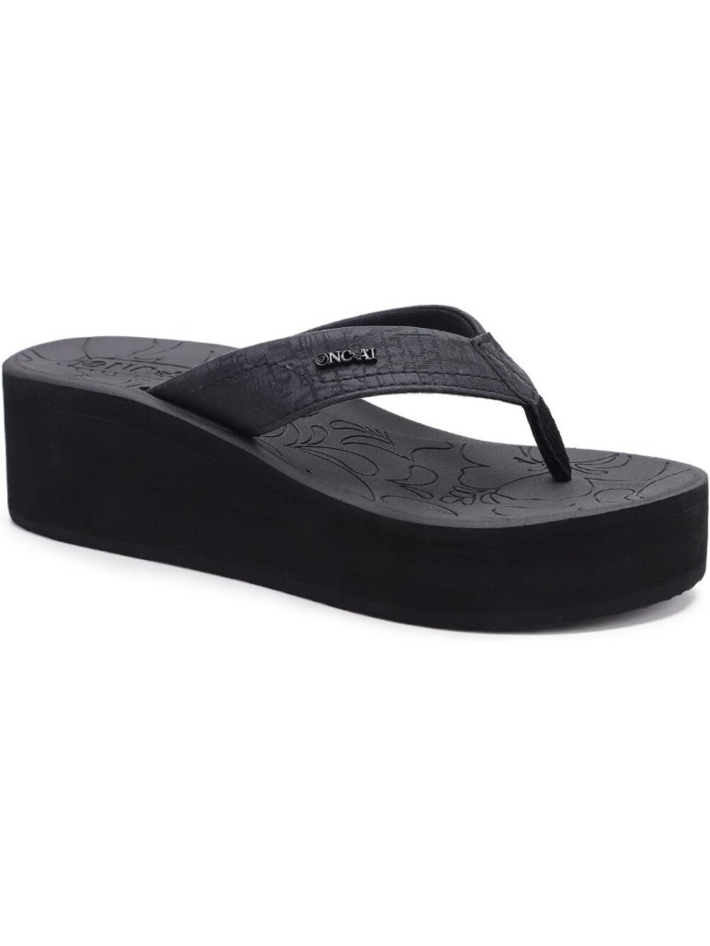 Trendy Women's Platform Wedge Flip Flops - Summer Chunky Heel Sandals, Comfort